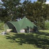Cumpara ieftin Cort Teepee cu acoperis Verde si gri 600 x 600 x 347 cm