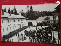 Regalitate ,fotografie militarie si razboaie , parada militara Sinaia , anii 1938 -1939 , Carol al II lea.Vanatorii de Munte -elita armatei.
