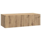 vidaXL Oglindă TV montată pe perete Stejar Artizanal 98 x 41 x 30 cm 898534