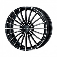 Jante FIAT 500C 7J x 17 Inch 4X098 et35 - Mak Arese Black Mirror - pret / buc foto