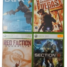 Joc XBOX 360 Section 8 + Brink + Tom Clancy Rainbow Six Vegas + red Faction Guerilla