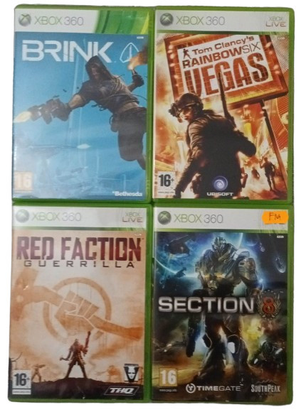 Joc XBOX 360 Section 8 + Brink + Tom Clancy Rainbow Six Vegas + red Faction Guerilla