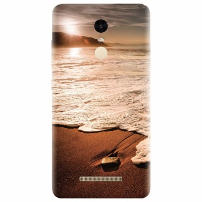 Husa silicon pentru Xiaomi Remdi Note 3, Sunset Foamy Beach Wave foto