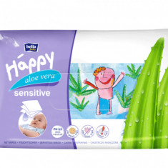 Servetele umede cu aloe vera Sensitive, 56 bucati, Bella Baby