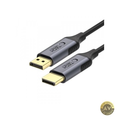 Cablu Video Tech-Protect Ultraboost DisplayPort - DisplayPort 4K 2m Negru foto