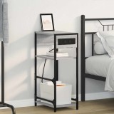 vidaXL Dulap de noapte sonoma gri 40 x 27 x 76 cm Lemn compozit