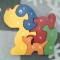 ***Puzzle lemn catel jucarie pentru copii +2 ani