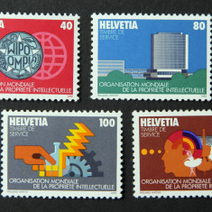 ELVETIA 1982 ,1985 OMPI/WIPO 2 SERII NESTAMPILATE