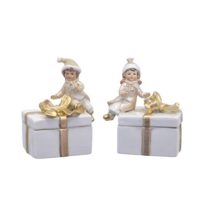 Set doua cutiute bijuterii din portelan PK-13 foto