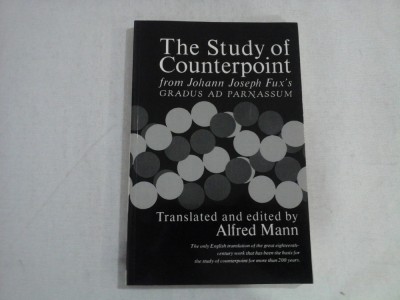 THE STUDY OF COUNTERPOINT - JOHANN JOSEPH FUX&amp;#039;S foto