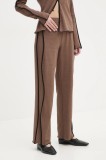 R&eacute;sum&eacute; pantaloni de trening CiaraRS culoarea maro, neted, 222331213