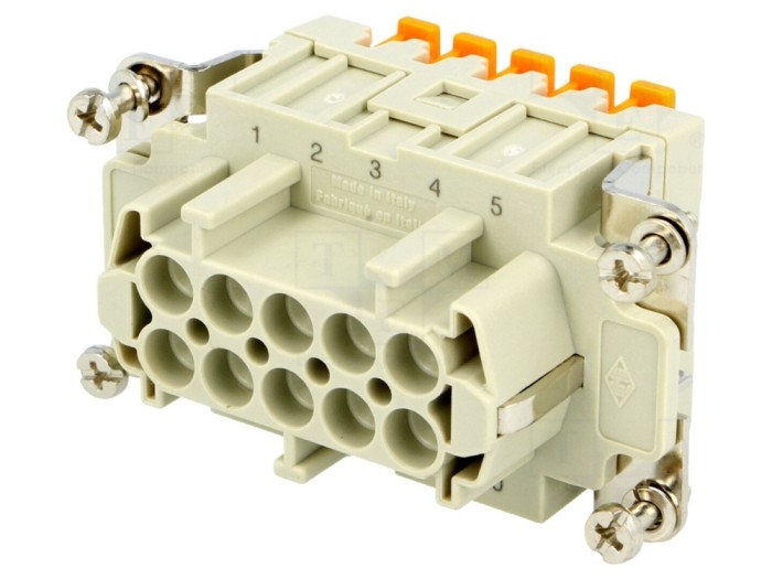 Conector mamă 10P 16A