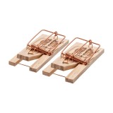 Set 2 capcane pentru soareci, lemn si otel, pentru gospodarie, Kerbl
