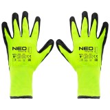 Manusi de lucru din nailon acoperit cu latex, protectie 4142X, marimea 9