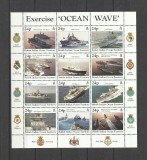 BRITISH INDIAN OCEAN TERRITORY 1997 VAPOARE MILITAR EXERCITIUL OCEAN WAVE