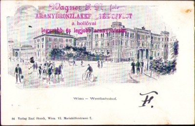 CP542N Wien Westbahnhof postcard uncirculated foto