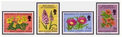 Guernsey 1972 - Flori salbatice, serie neuzata foto