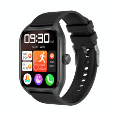 SMARTECH SmartWatch cu Display 1.96 inch, baterie 300mAh, Apel Bluetooth, Bataile inimii, Nivel oxigen, Tensiune arteriala, Moduri sport, Calorii, Vre