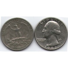 SUA 1985D - 25 cents, circulata