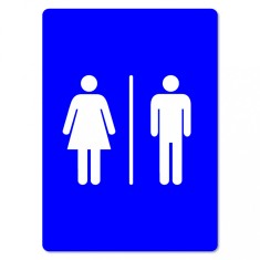 Female Male Toilet Sign Symbols Only foto
