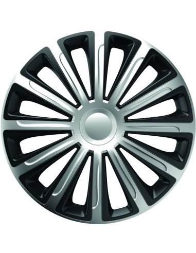 Set capace roti 16` silver&amp;black trend 4buc