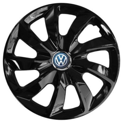 Set 4 Capace Roti 17 inchi (R17), Stig Negru Lucios, Compatibil cu Volkswagen foto