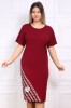 Rochie Eleganta Tamara Bordo - 60Marimea, Yves
