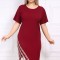 Rochie Eleganta Tamara Bordo - 60Marimea