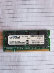 ram DDR2 pentru laptop de 4 Gb - marca Crucial foto