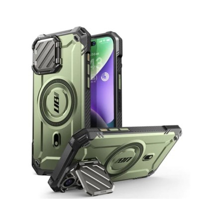 Husa pentru iPhone 16 Pro - Supcase Unicorn Beetle XT MagSafe - Guldan foto