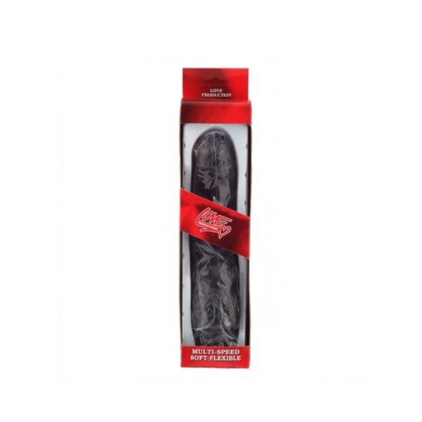 Vibrator Vinyl Shape Black 20cm