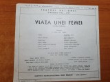 Program teatrul national stagiunea 1976-1977-premiera &quot;viata unei femei &quot;