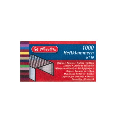 Agrafe capsator nr.10 1000 bucati/cutie herlitz foto