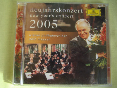 NEW YEAR&amp;#039;S CONCERT 2005 - Wiener Philaroniker - 2 C D Originale ca NOI foto