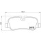 Placute frana Land Rover Discovery 4 (L319) 09.09-12.18, Discovery 4 Van (L319) 09.09-12.17, Range Rover 3 (L322) 03.02-12.12, Range Rover Sport I (L