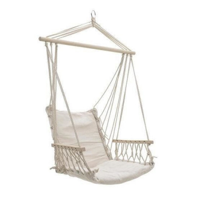 Hamac tip scaun, alb, max 150 kg, 100x50 cm, Craig foto