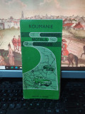 Roumanie, Campings, Motels, Auberges hartă color și text &icirc;n franceză c. 1985 109