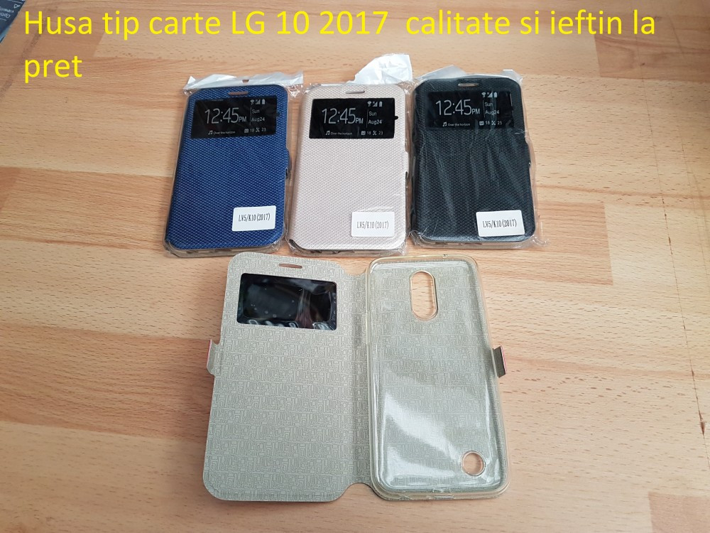 Husa tip carte LG 10 2017 calitate si ieftin la pret, Alt model telefon LG,  Piele Ecologica | Okazii.ro