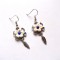 cercei fimo cu flori albe 45161