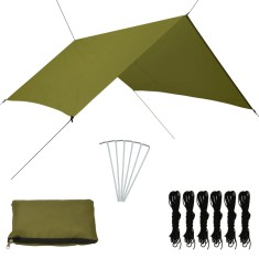 vidaXL Prelata de exterior, verde, 3 x 2,85 m foto