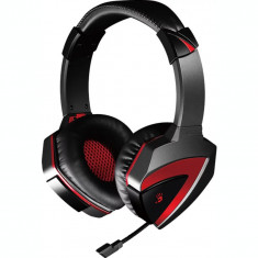 Casti gaming A4techvCombat negru / rosu G500