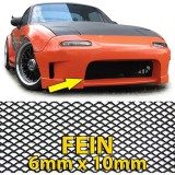 Grila de racing din plasa de aluminiu, plasa tip fagure, grila de cursa 135X30cm, neagra, fina Performance AutoTuning