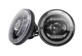 Set faruri Jeep Wrangler, Wrangler; Land Rover Defender 90/110; Mazda Mx-5; Vw Caddy I, Golf I, Golf Ii, Transporter, fata, stanga+dreapta, cu LED