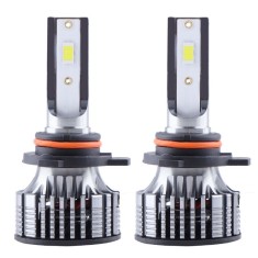 Set 2 LED-Uri Auto Techstar? V8, 9012, 120W, 12-24V, 15000 Lumeni, 6000K, Unghi Fascicul 360?, CSP 3570, Canbus, Radiator Aluminiu, Racire Cooling Tec foto