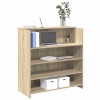 Birou Recepție vidaXL Stejar Sonoma 100x50x103.5 cm, Depozitare, Lemn Prelucrat, Maro