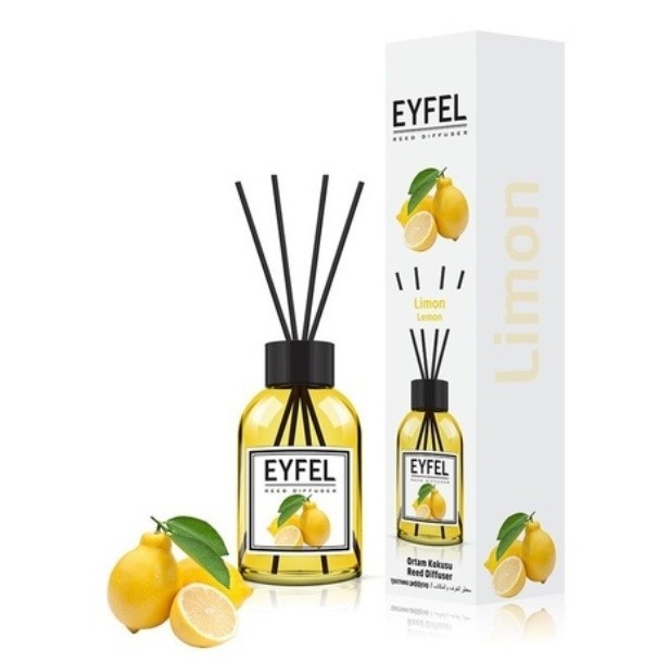 Odorizant camera cu betisoare Eyfel Lemon, 120ml
