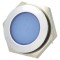 Lampă de control LED plată albastră IP67 &Oslash;22mm 24-28VDC