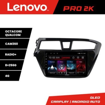 Navigatie Hyundai i20 2015-2018 Lenovo Kit-517 8 core QLED 2K 8+256 360 Android Waze USB Navigatie Internet Youtube Radio CarStore Technology foto