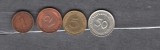 GERMANIA (BUNDESREPUBLIK) 1989/90/91 - LOT 5 MONEDE 1, 2, 5, 50 PFENNIG (5), Europa