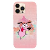 Husa compatibila cu Apple iPhone 11 Pro Max model Happy Courage the cowardly dog, Silicon, TPU, Viceversa, Transparent, Carcasa